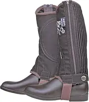 [HKM] Men's Riding Chaps Faux Nubuck with Elastic Insert