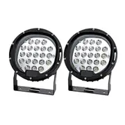 Pair LED Driving Lights 7 Inch Flood Spot Lights Car Truck SUV 12V 24V