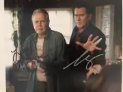 Bruce Campbell Lee Majors Signed Ash Vs Evil Dead 8x10 Photo With COA