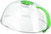 Generic Microwave Dish Covers Food Dish Cover Multi-Purpose Transparent Food Splatter Cover Lid with, green