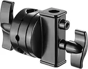 Neewer Multi Functional Heavy Duty 2.5-inch Grip Head Swivel Head Holder Mounting Adapter for Light Stand, Extension Boom Arm and Other Photographic Equipment with 1/2,1/4,3/8,5/8-inch Mount (Black)