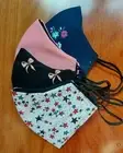 **BUY 2 GET 1 FREE** 3 LAYERS FACE MASK WASHABLE FABRIC CLOTH REUSABLE FACEMASK