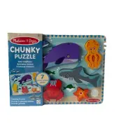 Melissa And Doug - 7 Pieces - Chunky Sea Creatures Puzzle. NEW Sealed In Plastic