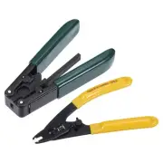 Optical Fiber Tool with Metallic Reinforced Stripper, Double Hole Stripper