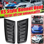 For Ford Focus MK2 ABS Plastic RS Style Bonnet Vents Universal Glossy Black