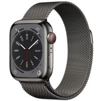 Apple Watch Series 8 GPS+流動網絡 41毫米 石墨色不鏽鋼錶殼 配鋼織手環 MNJN3ZA/A 香港行貨