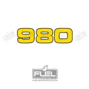980 Custom Cultivator Implement Premium Vinyl Decal - 8" x 2.2"