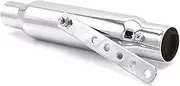 for Harley for Chopper for Scrambler for Bobber Motorcycle Exhaust Muffler Universal 17.5" Silencer Pipe 35mm - 41mm (Color : 2)