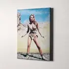 Raquel Welch One Million Years BC 1960s Movies Girls Canvas Wall Art Print