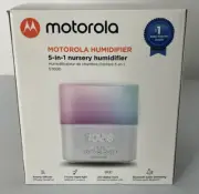 Motorola 5-in-1 Nursery Humidifier ~ Aroma Diffuser/Night Light/Clock/Bluetooth
