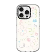 iPhone 16 Pro Clear Case MagSafe Compatible Summer Flowers