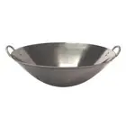 SPT Wok 1-Piece+Built-In Sturdy Handles+Dishwasher Safe+Round+Stainless Steel