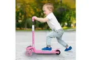 Bopeep Foldable Kids Scooter 3 Wheels Pink