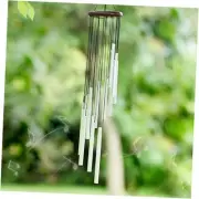 Outside Small Wind Chimes Outdoor Chime with 12 Tuned Tubes Suitable Silver