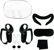 JDXFENG 10 in 1 Silicone Cover Set Cover Controller Grip Cover Lens Cover Face Cover Rocker for 3 Headset