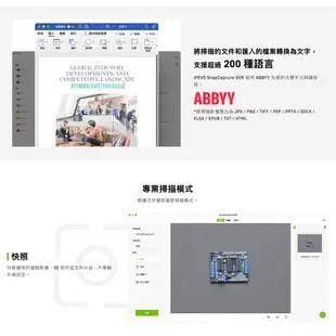 IPEVO OCR軟體 永久授權【SnapCapture OCR軟體授權包 永久訂閱方案】15天免費試用期/愛比科技