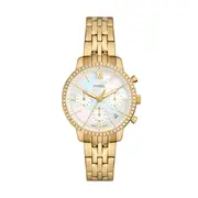 Fossil Neutra Chronograph Gold-Tone Stainless Steel Watch ES5358