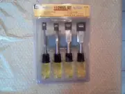 Tool Shop 4 pc. Wood Chisel Set & Sharpening Stone NIP