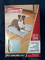 Coleman 2021 Grey Pet Cooling Mat New in Box Self-Cooling 12in by 16in