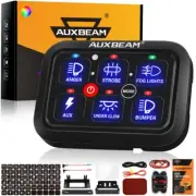 AUXBEAM 6 Gang RGB Switch Panel Toggle Circuit Relay System Kit Car Boat 12V 24V (for: Audi)