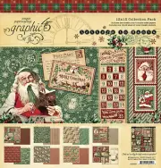Graphic45 LETTERS TO SANTA COLLECTION PACK (16) 12x12 PAPERS (1) STICKER SHEET