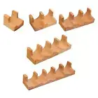 Wood Sushi Tacos Holder Taco Stand Serving Rack Divider Taco Rack Tray Plates