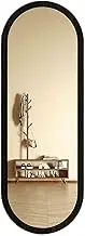 Full Length Mirror,Wooden Frame Shatterproof, Mounted Dressing Mirror,for Bedroom Living Room Entryway(Black,40x120cm)