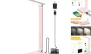 LED Desk Lamp for Home Office, 3 Levels Dimmable Reading Desk Light with USB