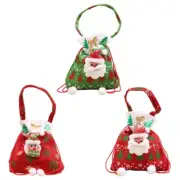 Christmas Goody Bags Fireplaces Decoration Draw String Giftbag Holiday Ornament