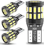 OUSHI Canbus 12V 24V Interior Lighting Bulb, 6000K Xenon White Bulb for Boat, RV, Camper, Boot Light, Outdoor Landscape, Courtyard Lighting, Pack of 4