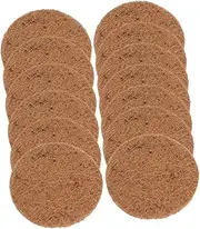 POPETPOP Pack of 12 Brown Silk Rug Nest Material Bird Mat Parrot Breeding Mat Nest Mats Palm Silk Light Brown