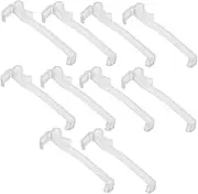 HOLIDYOYO Decorative Vertical Curtain Holder 10pcs Plastic Valance Retainer Clips Hidden Window Clips for Home Hotel Restaurant