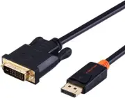 DP to DVI, Gold Plated DP to DVI-D 24+1 Cable Male to Male Cord 1080P 3ft