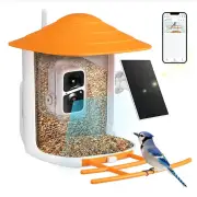 ZANLURE Smart Bird Feeder with CameraSolar Panel Wireless AI Bird Identificatio Auto Record Christmas Gift