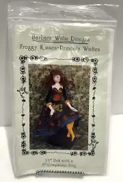 Barbara Willis Designs Froggy Kisses Princely Wishes 23" Doll Pattern VTG 1998