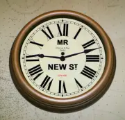 Midland Railway MR Victorian Style Clock, New Street Station Birmingham.
