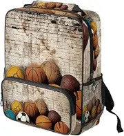 Travel Backpack,Small Backpack,Carry on Backpack,Basketball Football Baseball,Backpack, Q7ro7wrhtnfq, 14.3x11.4x4.7 in