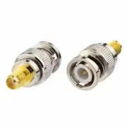 50-Pack SMA Female to BNC Male Connector Adapter for Two Way Ham Amateur Radio
