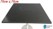 Indoor Solid Timber Black Square 70cm x 70cm x 25mm Cafe Table Top T29