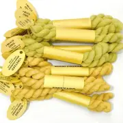 Vineyard Strandable Merino Wool thread Two Yellows Medici embroidery needlepoint
