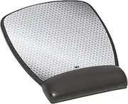 3M Precise Mouse Pad with Gel Wrist Rest, Soothing Gel Comfort with Durable, Easy to Clean Leatherette Cover, Optical Mouse Performance and Battery Saving Design, 17.27cm x 17.27cm, Black (MW309LE)