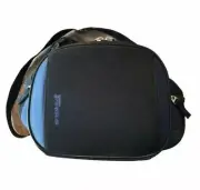 Targus Black & Blue Travel Size Camera Bag W/Shoulder Strap 2 Side Pockets Zips