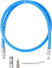 HANTUO 39" Grease Gun Hose, 4Pcs Accessories Kit With Flex Spring Hose, 6" Angled Tube, Standard Coupler and Sharp Type Nozzle (1/8" NPT)