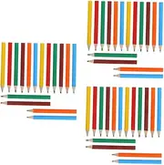 LALAFINA 3sets Rainbow Mini Pencils Pre-sharpened Sketching Pencils Short Fat for Toddlers Birthday Favors 120pcs*3