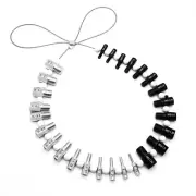 TENLUNO NUT & BOLT THREAD CHECKER MEASURING TOOL [14 INCH & 12 METRIC SIZES]