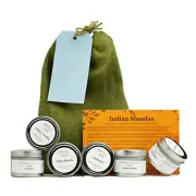 Indian Masalas Gift Bag | 6 Authentic, Organic Indian Spice Blends