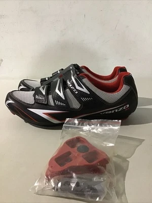 Venzo Bicycle Men's Road Cycling Riding Shoes - 3 Straps Size 8