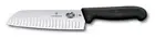 Victorinox Fibrox Santoku Knife Fluted Edge Black 17cm 5.2523.17 PI