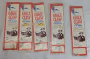 Genuine Eagle Claw Snelled Fish Hooks No. 121 Size 8 Five Packs of 6 Each NIP
