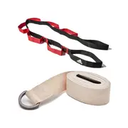 2pc Set Adidas Stretch Assist Band Looped + Yoga Strap 2.5m Long Adjustable Belt